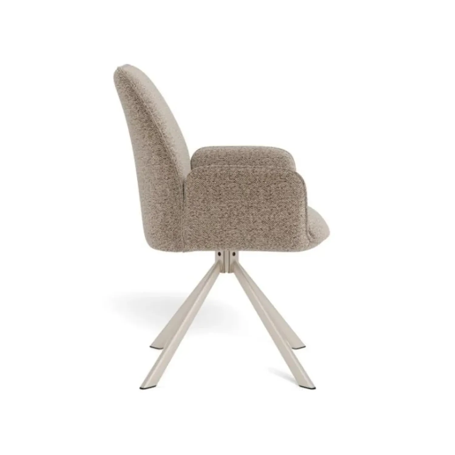 Nordhavn Eetkamerstoelen|Alice Eetkamerstoel beige met beige onderstel