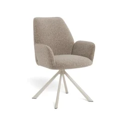 Nordhavn Eetkamerstoelen|Alice Eetkamerstoel beige met beige onderstel