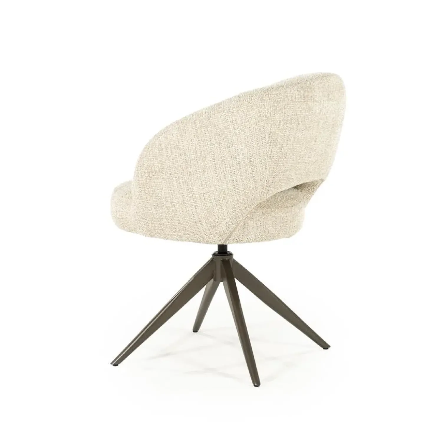 Eleonora Eetkamerstoelen|Alissa Eetkamerstoel Beige stof