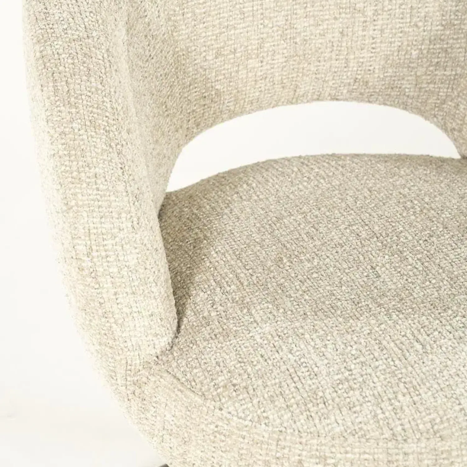 Eleonora Eetkamerstoelen|Alissa Eetkamerstoel Beige stof