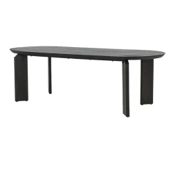 Tower living Eettafels|Allure Eettafel ovaal donkerbruin 220cm