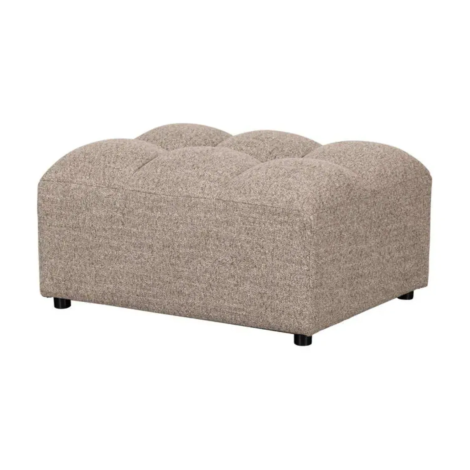 WOOOD Hockers|Allure Hocker geweven stof bruin melange