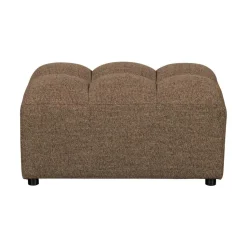 WOOOD Hockers|Allure Hocker geweven stof donkerbruin melange