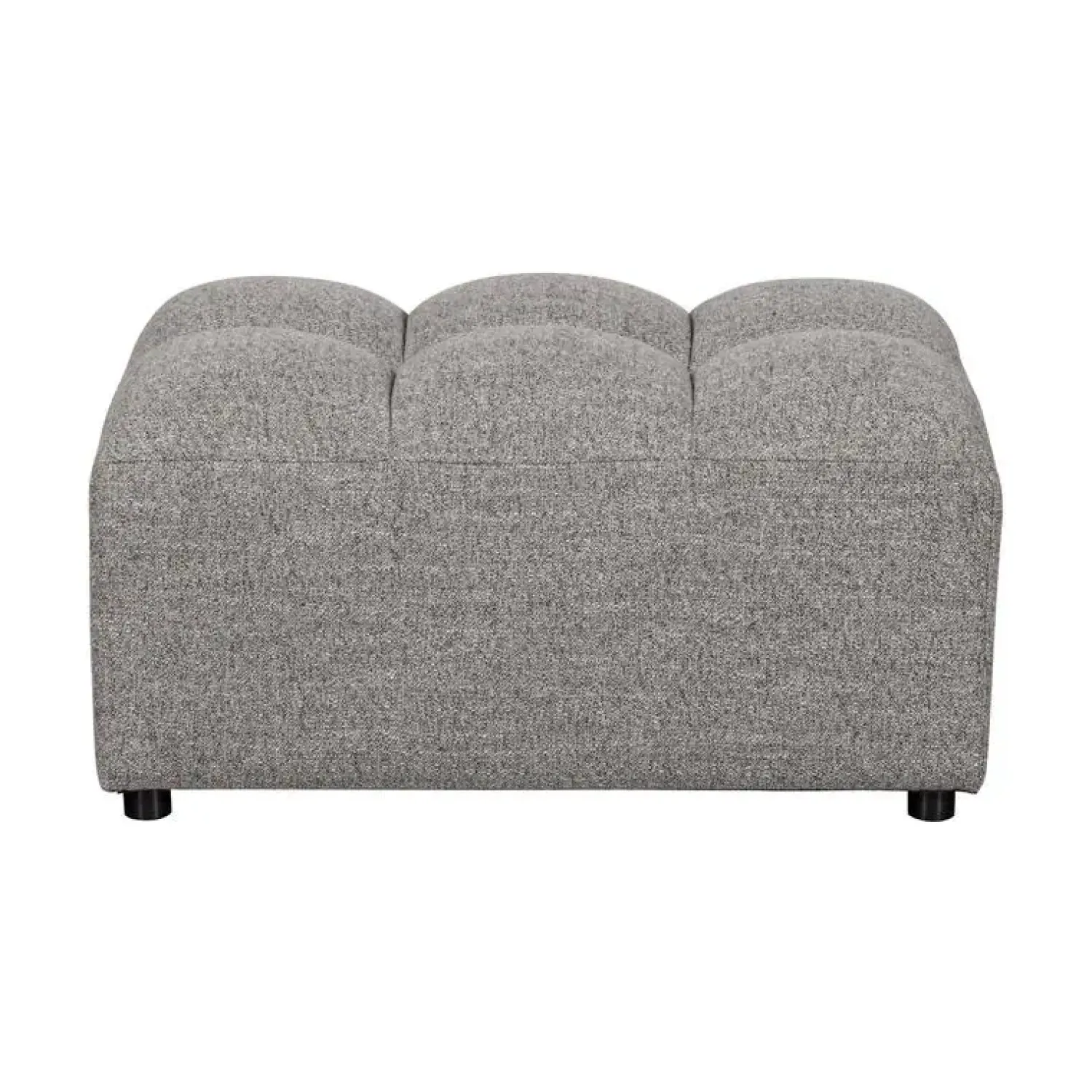WOOOD Hockers|Allure Hocker geweven stof grijs melange