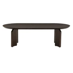 Tower living Salontafels|Allure Salontafel ovaal donkerbruin 140cm