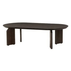 Tower living Salontafels|Allure Salontafel ovaal donkerbruin 140cm