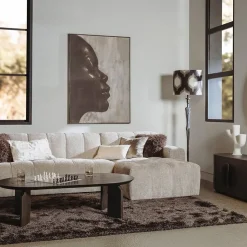 Tower living Salontafels|Allure Salontafel ovaal donkerbruin 140cm