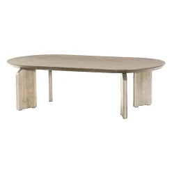 Tower living Salontafels|Allure Salontafel ovaal white wash 140cm