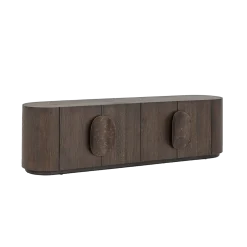 Tower living Industriele Kasten|Tv Meubels|Allure Tv meubel donkerbruin 180 cm