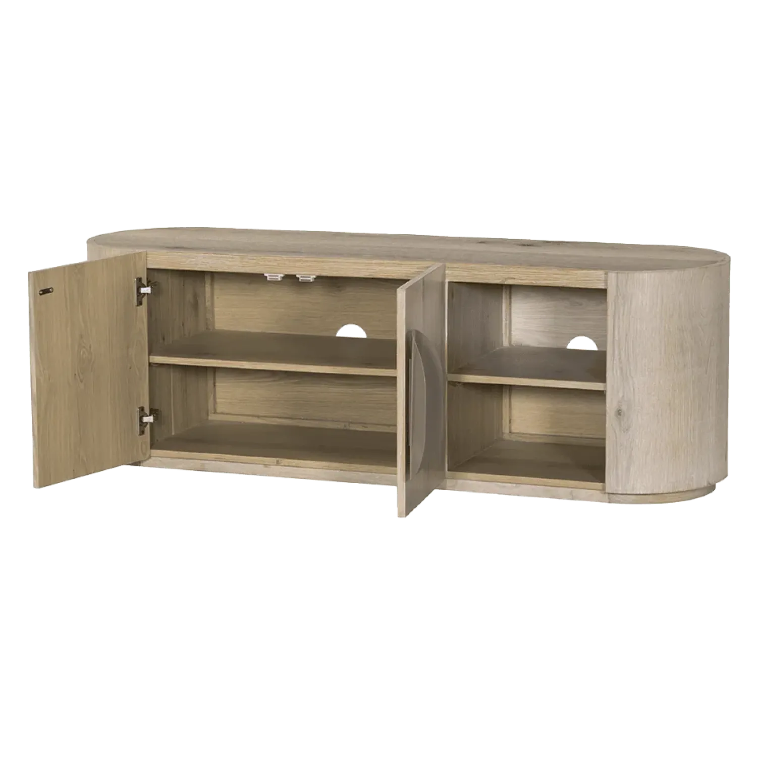 Tower living Industriele Kasten|Tv Meubels|Allure Tv meubel white wash 150 cm