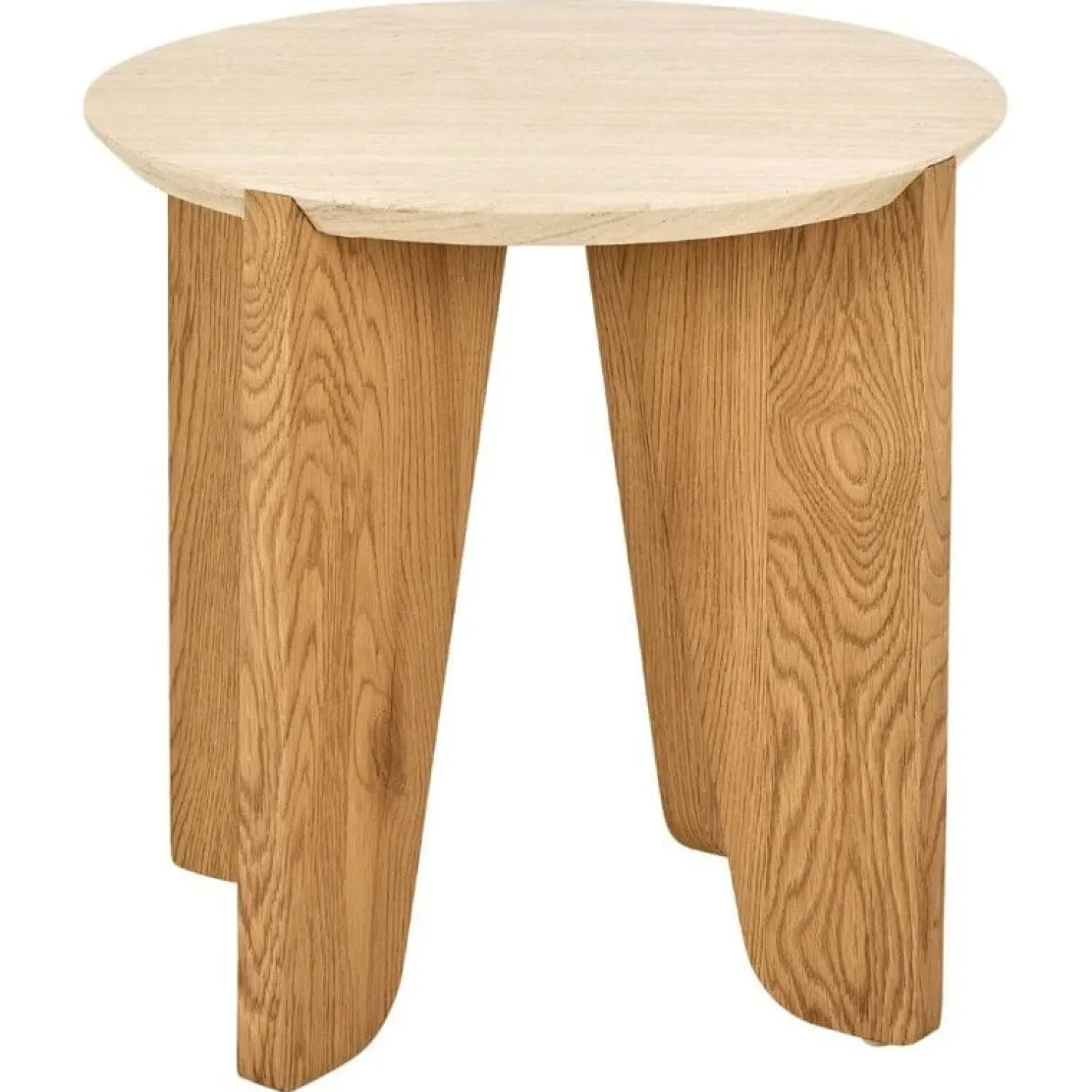 Nordhavn Bijzettafels|Almari Bijzettafel Beige rond 50cm