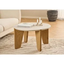 Nordhavn Salontafels|Almari Salontafel Beige rond 80cm