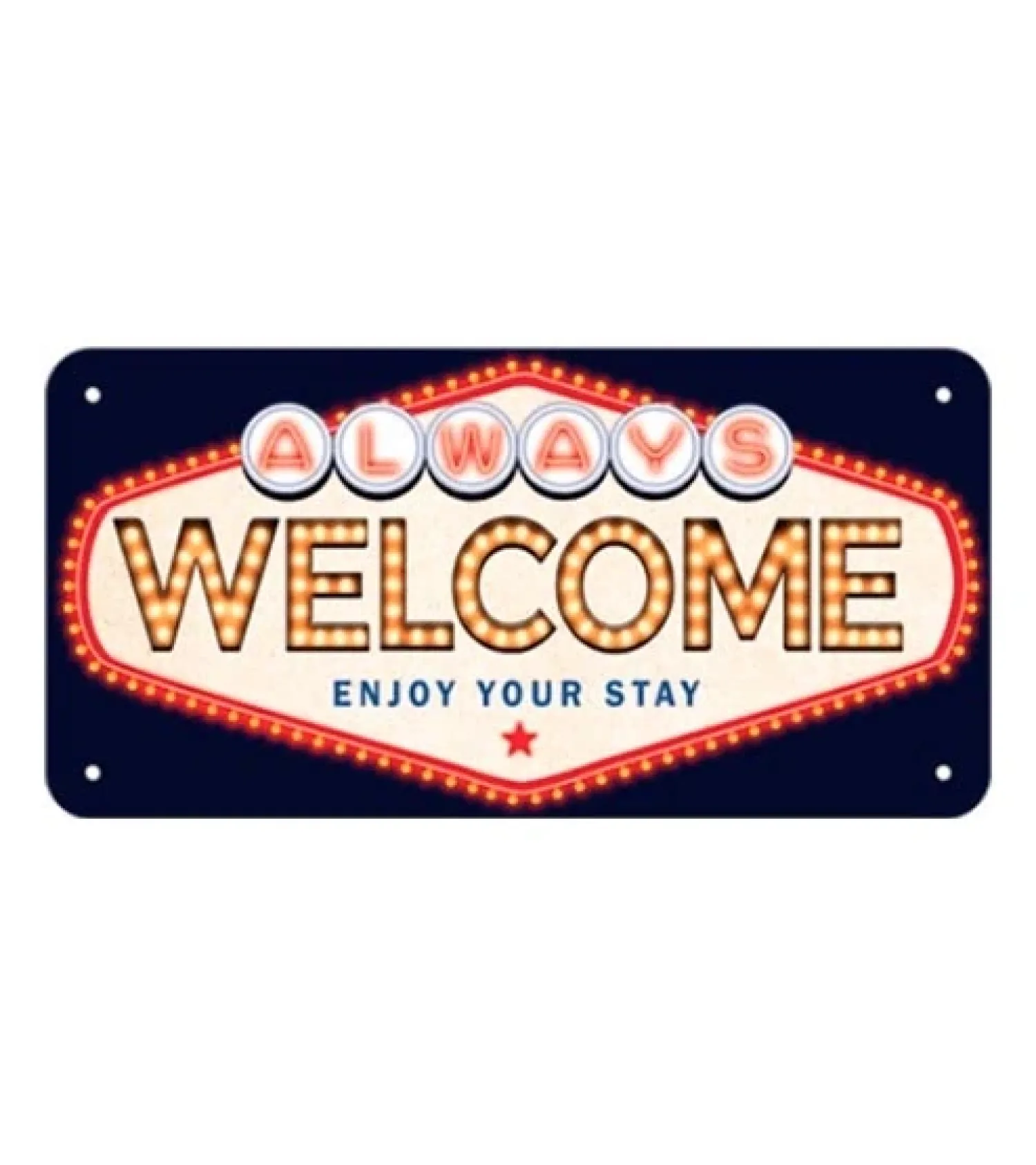 Metal Signs Metalen Borden|Always Welcome - metalen bord