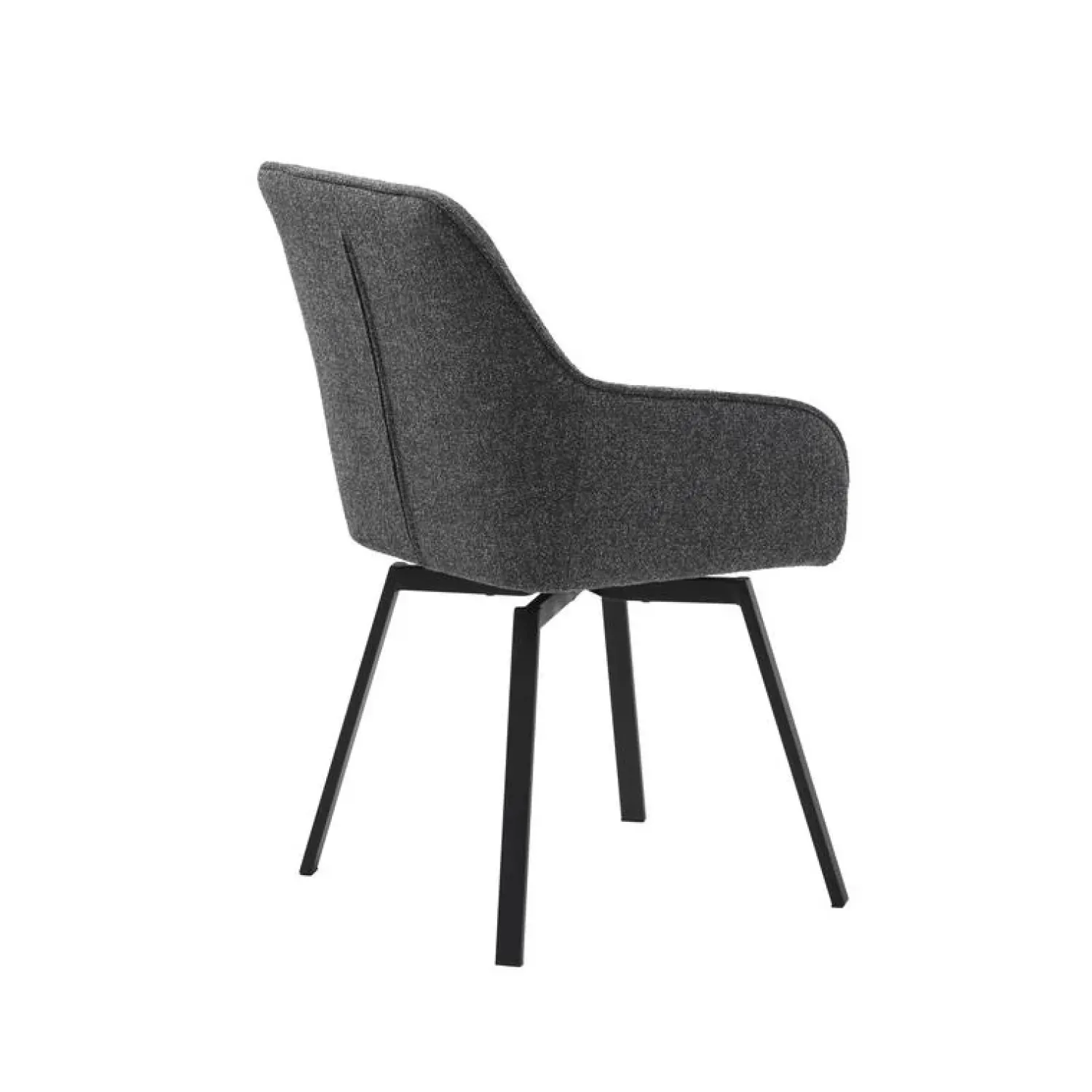 LykkeHome Eetkamerstoelen|Ama Eetkamerstoel donkergrijs melange
