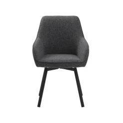 LykkeHome Eetkamerstoelen|Ama Eetkamerstoel donkergrijs melange