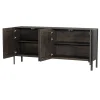 Tower living Dressoirs|Industriele Kasten|Amalfi Dressoir bruin eikenfineer 200cm