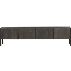 Tower living Industriele Kasten|Tv Meubels|Amalfi Tv meubel bruin eikenfineer 220cm