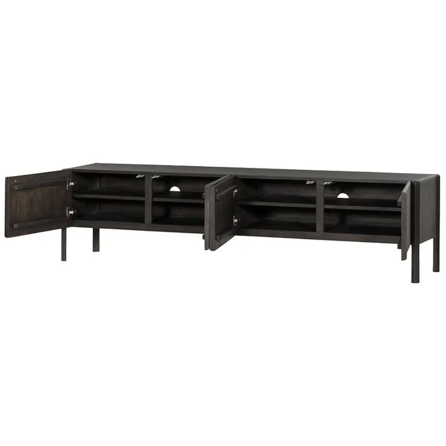Tower living Industriele Kasten|Tv Meubels|Amalfi Tv meubel bruin eikenfineer 220cm