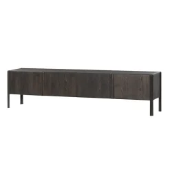 Tower living Industriele Kasten|Tv Meubels|Amalfi Tv meubel bruin eikenfineer 220cm