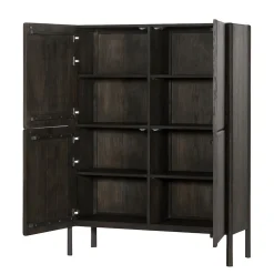 Tower living Wandkasten|Industriele Kasten|Amalfi Wandkast bruin eikenfineer 120cm