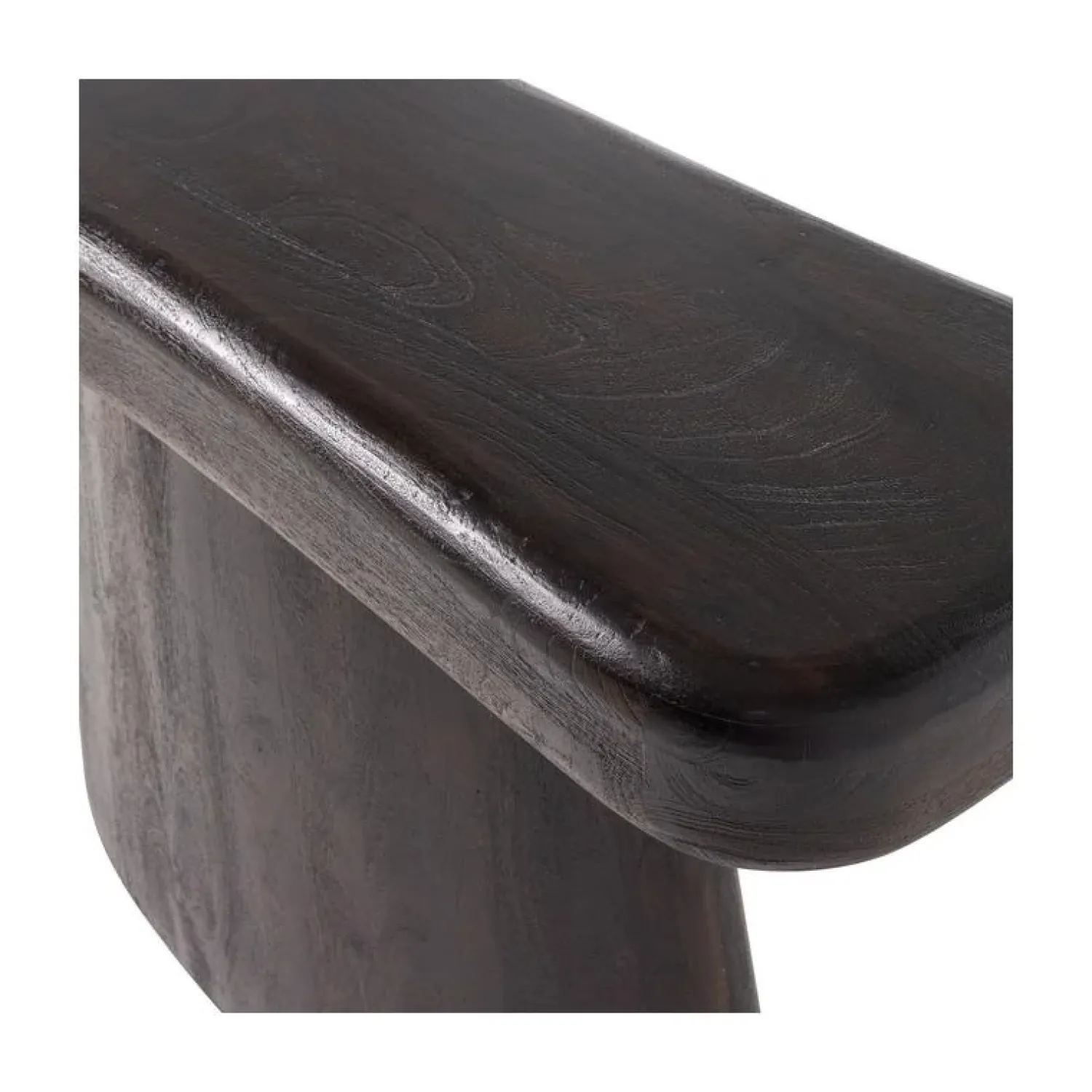 WOOOD Sidetables|Amco Sidetable mangohout donkerbruin/zwart