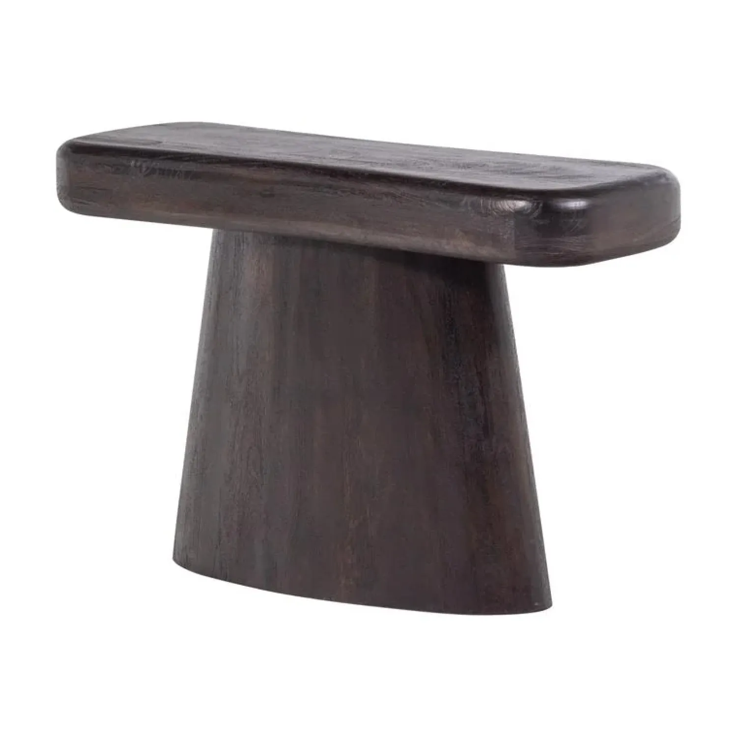 WOOOD Sidetables|Amco Sidetable mangohout donkerbruin/zwart