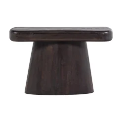 WOOOD Sidetables|Amco Sidetable mangohout donkerbruin/zwart