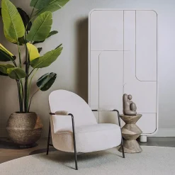 Tower living Fauteuils|Amelia Fauteuil creme