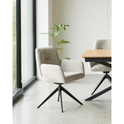LykkeHome Eetkamerstoelen|Amira Eetkamerstoel zand