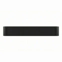 Vane Living Industriele Kasten|Tv Meubels|Amy Tv meubel zwevend Zwart mangohout 155 cm