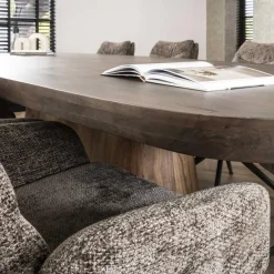Kalfort Eettafels|Andreas Eettafel deens ovaal Acaciahout 300cm