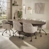 Kalfort Eettafels|Andreas Eettafel deens ovaal Acaciahout 240cm