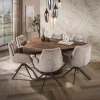 Kalfort Eettafels|Andreas Eettafel driehoekig Acaciahout 165cm