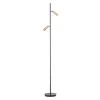 Trading Lighting Vloerlampen|Angelo 2-lichts Vloerlamp goud