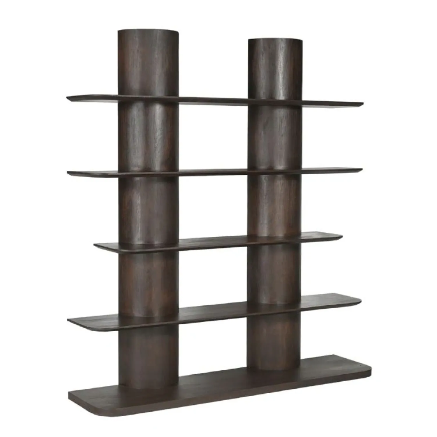 Furndea Boekenkasten|Industriele Kasten|Anthony Boekenkast mangohout Bruin 180cm