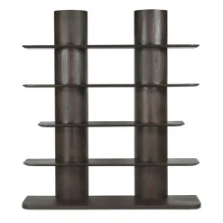 Furndea Boekenkasten|Industriele Kasten|Anthony Boekenkast mangohout Bruin 180cm