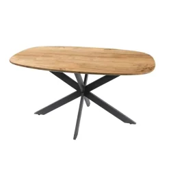 Kalfort Eettafels|Arden Eettafel deens ovaal Acaciahout 150cm