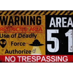 Cavetown Metalen Borden|Area 51 - metalen bord
