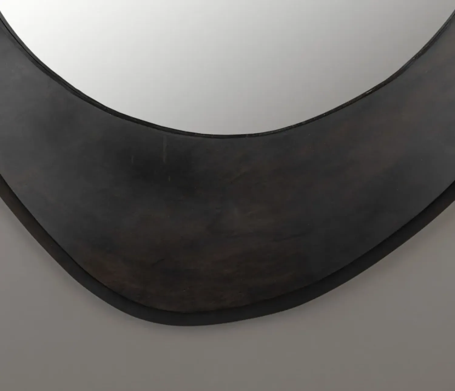 Dutchbone Spiegels|Aren Spiegel Hout Zwart 71cm