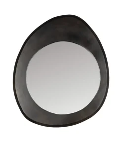 Dutchbone Spiegels|Aren Spiegel Hout Zwart 71cm