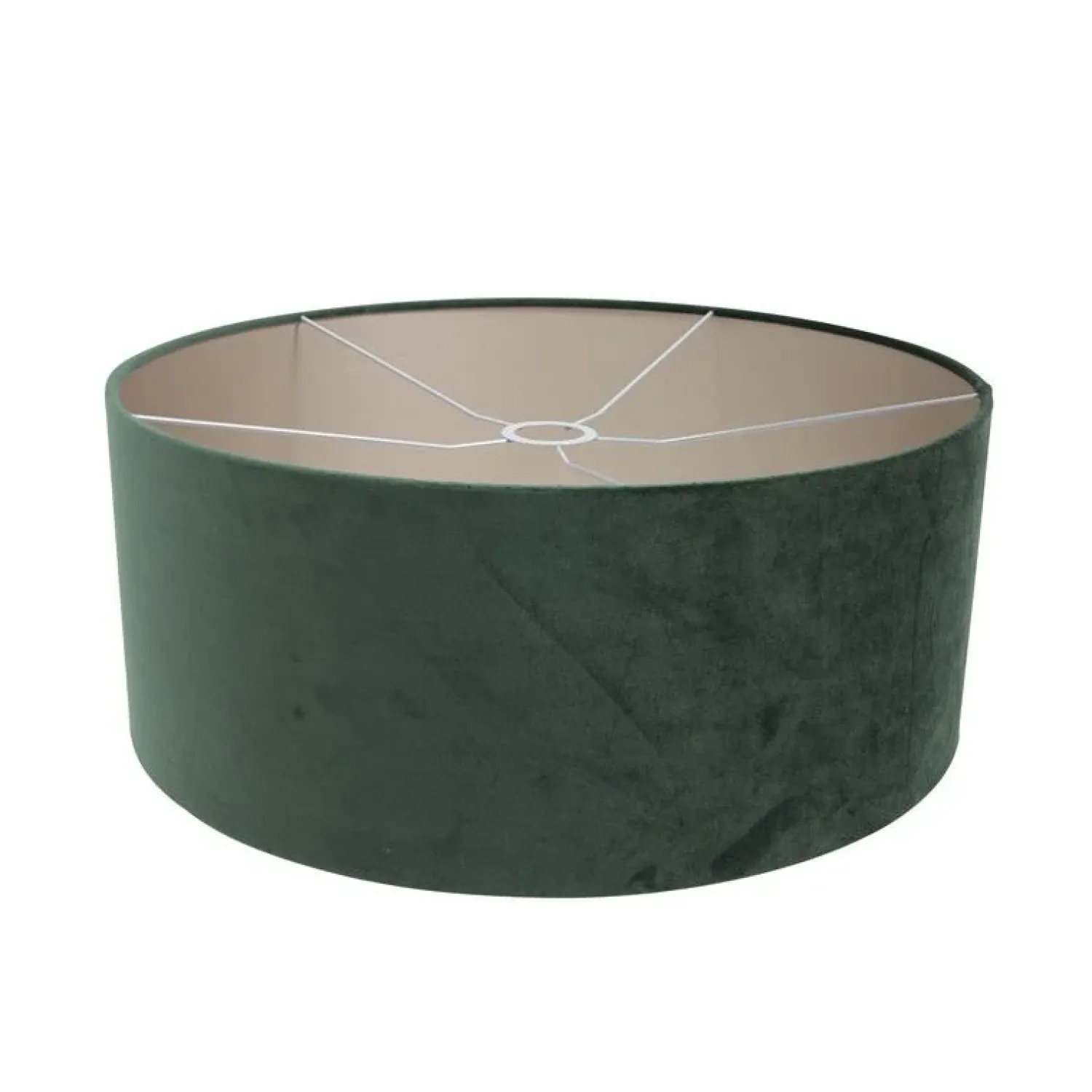 Steinmex Booglampen|Ariana 1-lichts Vloerlamp Staal met Groen Velvet kap