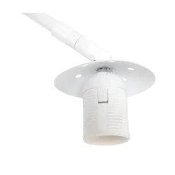 Steinmex Booglampen|Ariana 1-lichts Vloerlamp Wit met Groen Velvet kap