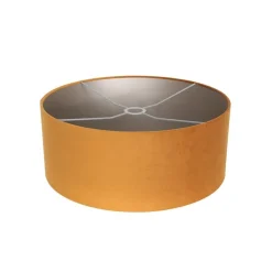 Steinmex Booglampen|Ariana 1-lichts Vloerlamp Zwart met Goud Velvet kap
