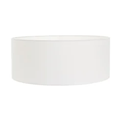 Steinmex Booglampen|Ariana 1-lichts Vloerlamp Zwart met Wit Linnen lage kap