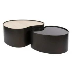 Kalfort Salontafels|Arianna Salontafel Set van 2 Organisch keramiek glas 102cm