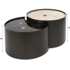 Kalfort Salontafels|Arianna Salontafel Set van 2 Rond keramiek glas 60cm