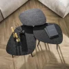 Kalfort Salontafels|Arioni Salontafel set van 3 organisch metallic / zwart