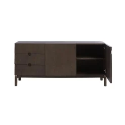 LykkeHome Dressoirs|Industriele Kasten|Aris Dressoir 160 cm espresso