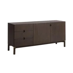 LykkeHome Dressoirs|Industriele Kasten|Aris Dressoir 160 cm espresso
