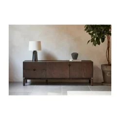 LykkeHome Industriele Kasten|Tv Meubels|Aris Tv meubel 160 cm espresso